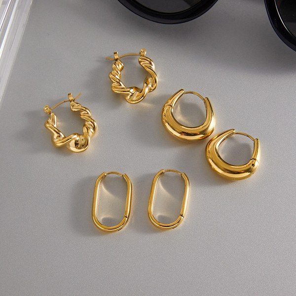 Arc huggie hoops, photo 2