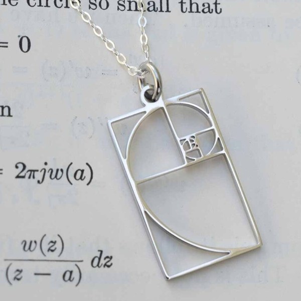 Fibonacci spiral necklace, photo 4