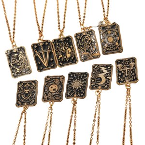 Sunset tarot necklace